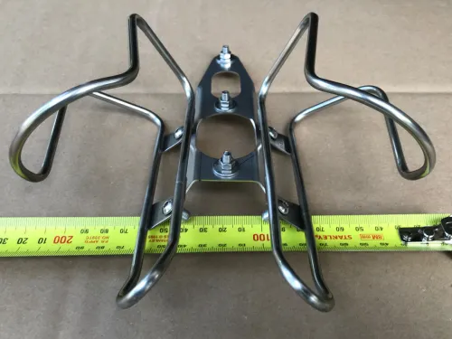 45 degree double bottle cage adaptor - cages not included